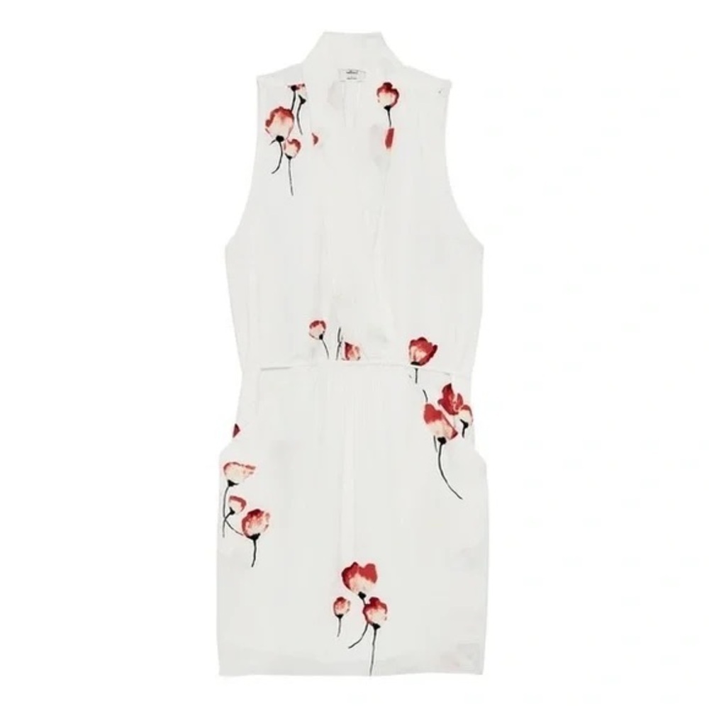 Aritzia Wilfred Sabine Faux Wrap Dress in Poppy Print - Size S